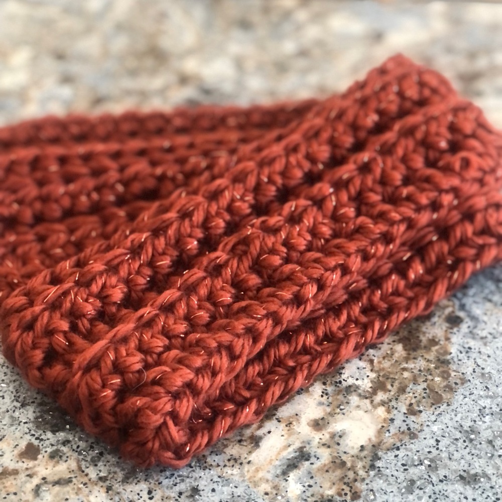 Rust traditional scarf